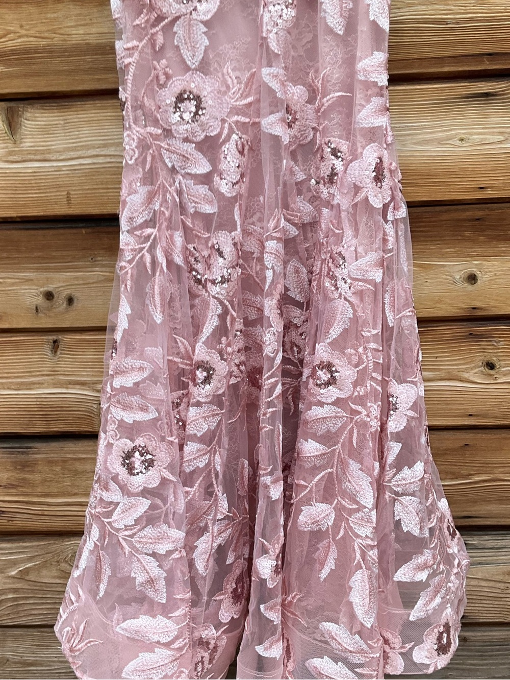 MAC DUGGAL Pink Size 6 Satin Off The Shoulder Embroidered Mermaid Gown - Picture 12 of 13